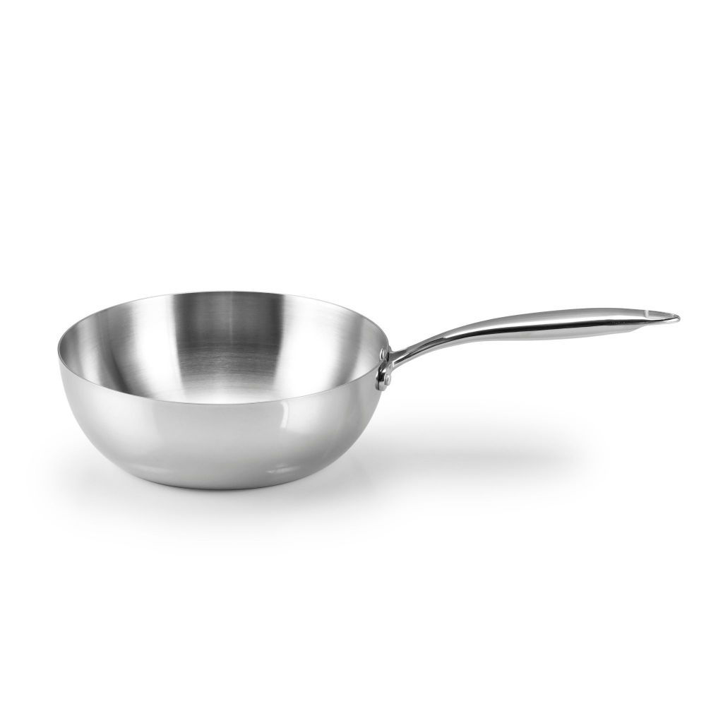 Chảo lòng sâu Fatacook Size 24 chiên xào kiểu dáng hiện đại an toàn cho mọi nhà - Chảo inox 304 nguyên khối